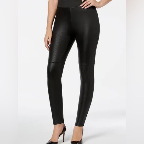 INC International Concepts Pants - iNC Leather-look leggings -- faux leather pants with a super-comfortable stretch